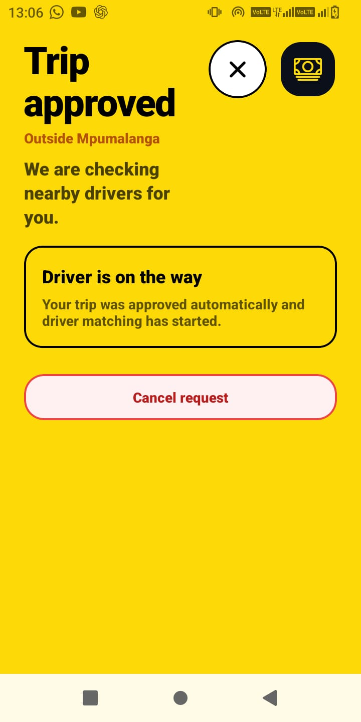 Harvey Trip approved screen